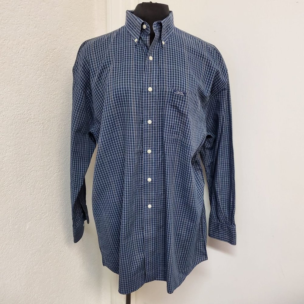 Chaps Ralph Lauren Long Sleeve Button Down Button up Single Breast Pocket Men's